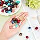 Sunnyclue 100pcs 10 couleurs perles acryliques OACR-SC0001-04-3