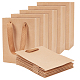 Nbeads 50Pcs Rectangle Kraft Paper Bags with Handle AJEW-NB0005-38-1