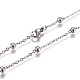 304 Stainless Steel Cable Chain Necklaces NJEW-L159-08A-P-1