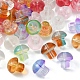 80 pz 8 colori perline di vetro trasparente GLAA-FS0001-44-4