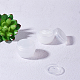 Benecreat 24 Packung 10 g / 10 ml weiß gefrostete Behältergläser mit Innenfutter zum Schminken MRMJ-BC0001-39B-3