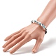 Bracelets de perles de mauvais œil faits à la main BJEW-JB06379-03-3