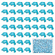 SUNNYCLUE 1 Box 100Pcs Dolphin Beads Turquoise Beads Bulk Sea Animal Bead Blue Ocean Summer Hawaii Healing Energy Fish Spacer Loose Bead for Jewelry Making Necklace Bracelet Earring Women DIY Crafts G-SC0002-34A-1