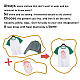 ガラスホットフィックスラインストーン  アップリケの鉄  マスクと衣装のアクセサリー  洋服用  バッグ  パンツ  クリスマス  サンタクロース  297x210mm DIY-WH0303-200-5