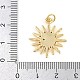 Латунные микро проложить кубического циркония подвески KK-C114-18G-01-3