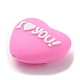 Valentine's Day Food Grade Silicone Focal Beads SIL-Z016-03B-2