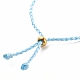 Bracciale in corda intrecciata con filo di poliestere AJEW-JB01119-4
