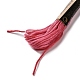 10かせ 6層ポリエステル刺繍フロス  クロスステッチの糸  セグメント染め  サクランボ色  0.5mm  約8.75ヤード（8m）/かせ OCOR-K006-A19-2