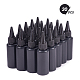 Benecreat 30 Packung 30 ml schwarze Plastik-Quetschflaschen UV-Klebeflaschen mit Verschluss DIY-BC0002-41-5