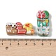 Weihnachts-Deko-Cabochons aus undurchsichtigem Harz RESI-S391-02-3