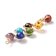 Chakra edelstein perlen große anhänger PALLOY-JF01626-4