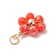 10 pendentif en perles de verre opaques de 10 couleurs. PALLOY-JF02581-01-4