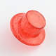 Abalorios de acrílico sombrero crujido transparente X-CACR-R012-05-2