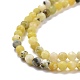 Natürliche gelbe türkisfarbene (Jaspis) Perlenstränge G-D463-11A-3