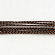 Cuerdas metálicas rebordear no elástico trenzado MCOR-R002-1mm-11-1