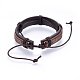 Leather Cord Bracelets BJEW-F347-09-4