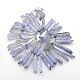 Electroplated Natural Quartz Crystal Beads Strands G-I109-M-3