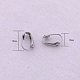 Fornituras de ajuste de cabujón de arete con clip de acero inoxidable X-STAS-L236-02P-4