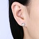 925 Sterling Silver Stud Earrings EJEW-BB20147-7