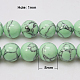 Chapelets de perles en turquoise synthétique X-TURQ-H038-8mm-XXS19-2