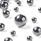 340Pcs 4 Sizes Natural Black Tourmaline Beads G-LS0001-25-4