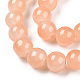 Chapelets de perles en verre imitation jade DGLA-S076-8mm-28-A-2
