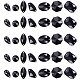 Pandahall 70 pz 7 stili nero cristallo acrilico cucire su strass flatback pietre da cucire per vestiti abiti artigianato indumenti accessori ACRT-PH0001-02-1
