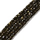 Natural Golden Sheen Obsidian Beads Strands G-D467-A15-1