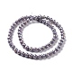 Chapelets de perles en verre électroplaqué GLAA-E036-13-M-4