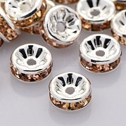 Латунь марки А горный хрусталь Spacer бисер RB-A014-Z8mm-25S