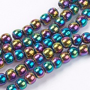 1strand класс немагнитного синтетический гематит бисер пряди X-G-S096-6mm-5