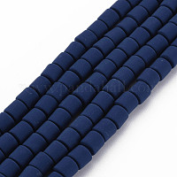 1 Strand About 61~62pcs Beads/Strand Column Polyester Clay Beads String  15.75 Inch(40cm) For Unique Bracelet Necklace Handmade Craft Jewelry Making  Su