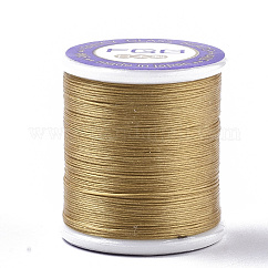 Fili per perline rivestiti in nylon 66 per perline, goldenrod, 0.1mm, circa 54.68 iarde (50 m)/rotolo