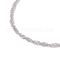 Bracelets à chaînes Singapour en acier inoxydable 304&nbsp;BJEW-JB11508