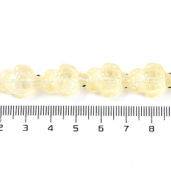 Fili di perle di vetro smaltato trasparente&nbsp;GLAA-B021-06C