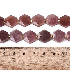 Natürliche rote Hämatoidquarzperlenstränge&nbsp;G-N368-01A-12