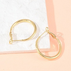 Boucles d'oreilles en laiton de cercle pour les femmes&nbsp;EJEW-A156-17A-G