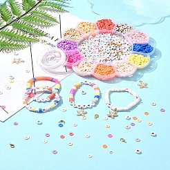 Kits de bijoux à faire soi-même en perles heishi en argile polymère faites à la main&nbsp;DIY-FS0006-66A