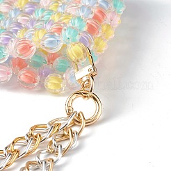 Perle acrylique transparente dans des sacs tissés de perles&nbsp;AJEW-BA00091