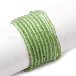 Chapelets de perles en jade vert naturel&nbsp;G-F808-E03-02