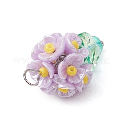 Blumentopf-Anhänger aus Glasperlen&nbsp;PALLOY-MZ00520-04
