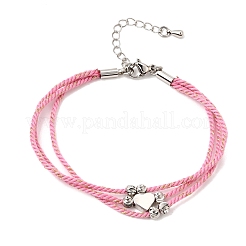 Bracelets à plusieurs brins en polyester&nbsp;FB-CBA983F-02P-03
