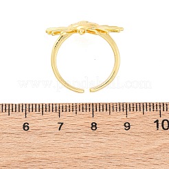 Manschettenringe aus Messing für Damen&nbsp;RJEW-U047-07G