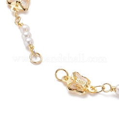 Realizzazione di braccialetti fatti a mano con catena a maglie in ottone a farfalla&nbsp;AJEW-JB01150-18