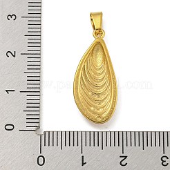 Tropfenförmige Ionenplattierung (IP) 304 Edelstahlanhänger&nbsp;STAS-U024-05G