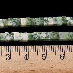 Natürliche grüne Fleck Jaspis Perlen Stränge&nbsp;G-A280-C14-01