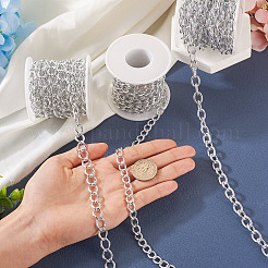 Câble en aluminium de 13 m 3 et chaînes gourmettes texturées&nbsp;CHA-TA0001-20