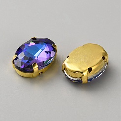 Cabochons de strass en verre&nbsp;GLAA-TAC0024-13G