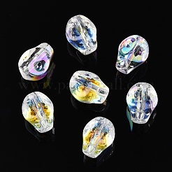 Chapelets de perles en verre électroplaqué&nbsp;EGLA-T021-09B