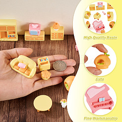 15 Stück 15 Stile Miniatur-Ornamente aus Kunstharz.&nbsp;AJEW-TA0002-81